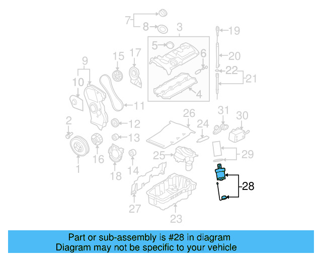 Oil Filter Housing 06D-115-408-B - View 13