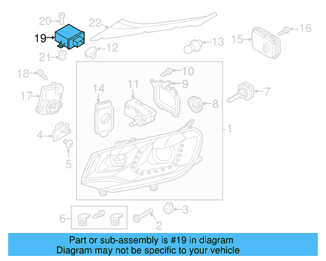 Headlight Control Module 4H0-941-329 - View 20