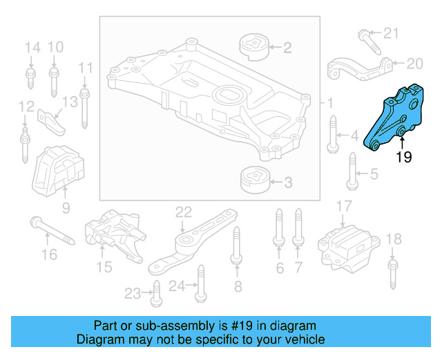 Rear Support Support Bracket 1K0-199-359-E - View 22