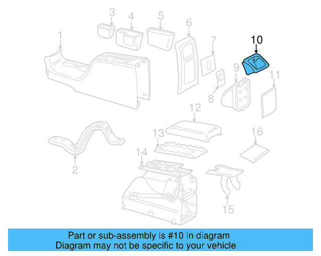 Ashtray 3B0-857-961-AE-2ZS