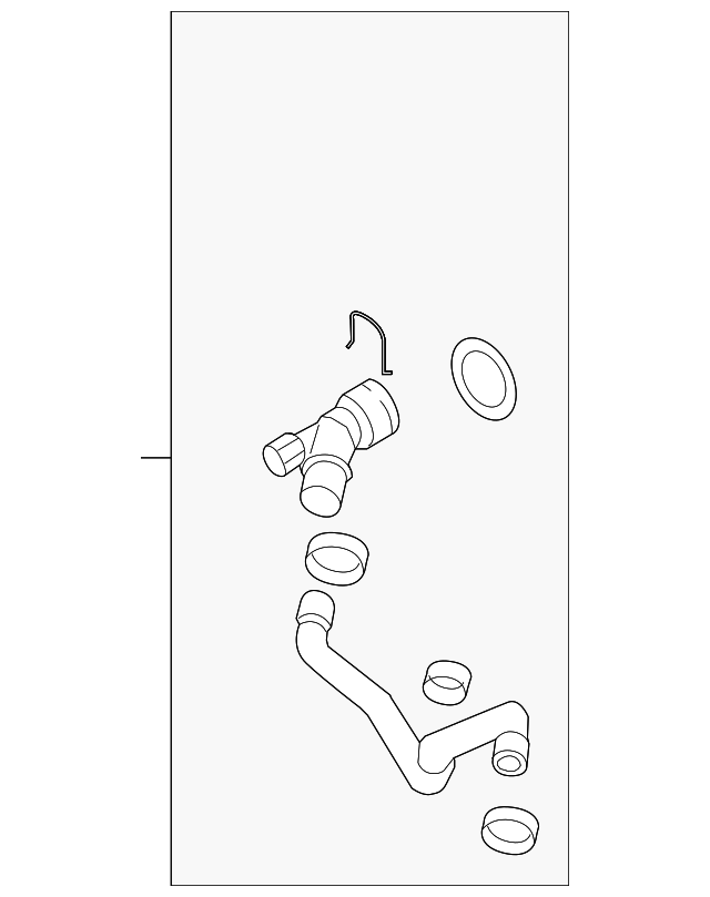 Lower Hose 1C0-122-051-Q - View 2