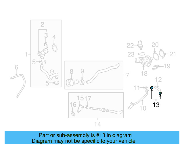 Lower Hose 1C0-122-051-Q
