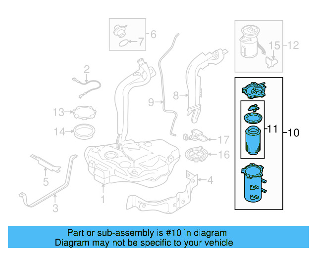 Fuel Water Separator Filter 1K0-127-434-B