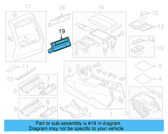 Console Compartment 7P6-863-092-A-1QB - View 9
