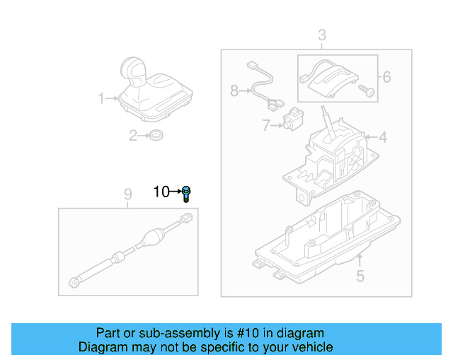 Control Cable Pin 8E0-713-815 - View 3