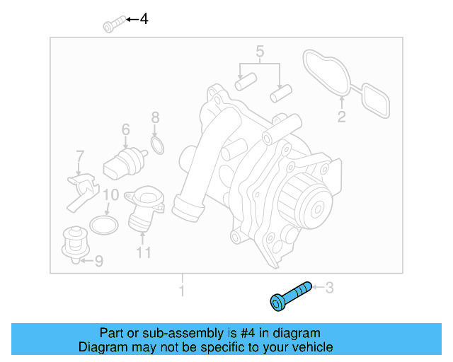 Water Pump Assembly Mount Bolt N-104-707-05 - View 35