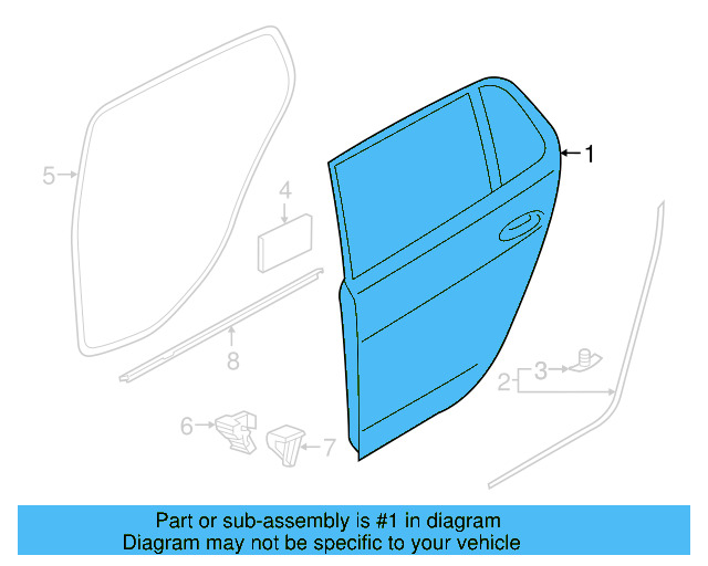 Door Shell 5G3-831-056-AQ