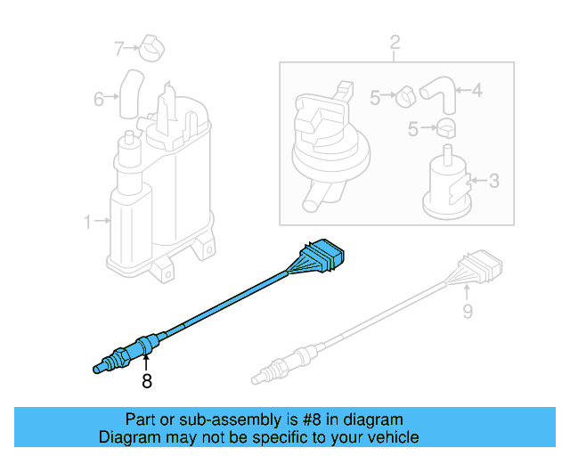 Oxygen Sensor 06J-906-262-AA - View 2