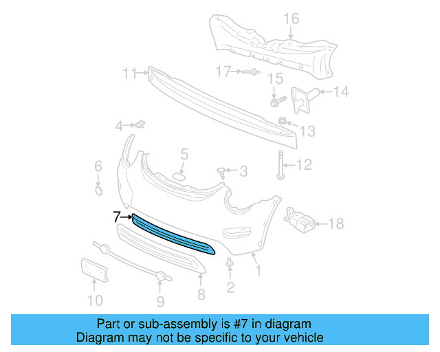 Lower Grille 1C0-807-681-E-01C - View 10