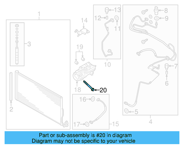 Compressor Assembly Mount Bolt N-105-850-02 - View 3