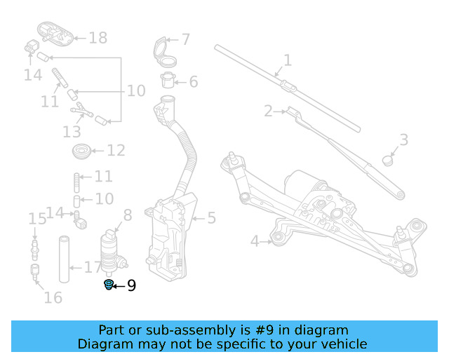 Washer Pump Gasket 431-955-465 - View 11