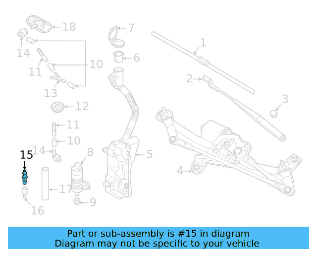 Washer Hose Elbow 3B0-955-665-C - View 142