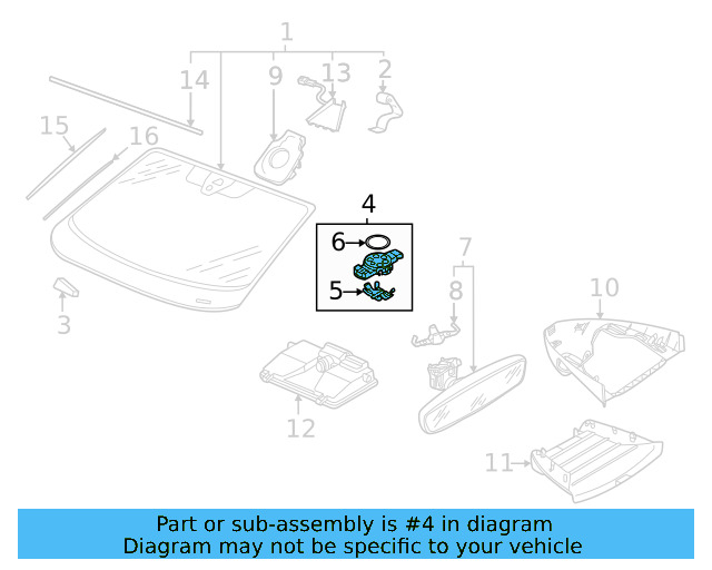 Rain Sensor 5Q0-955-555-B