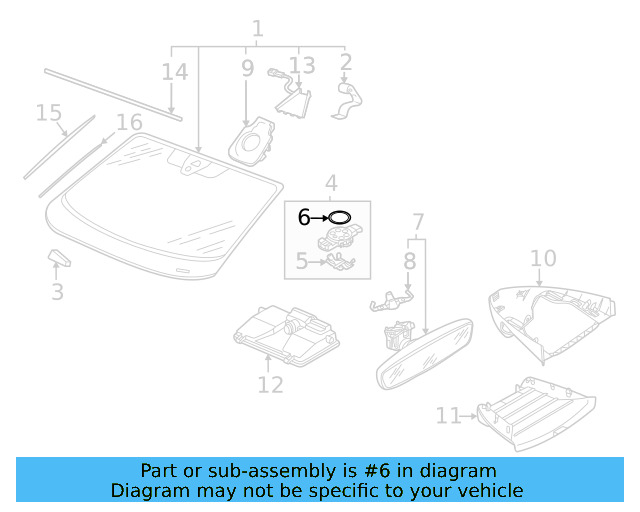 Rain Sensor Adhesive Kit 7N0-955-609 - View 23