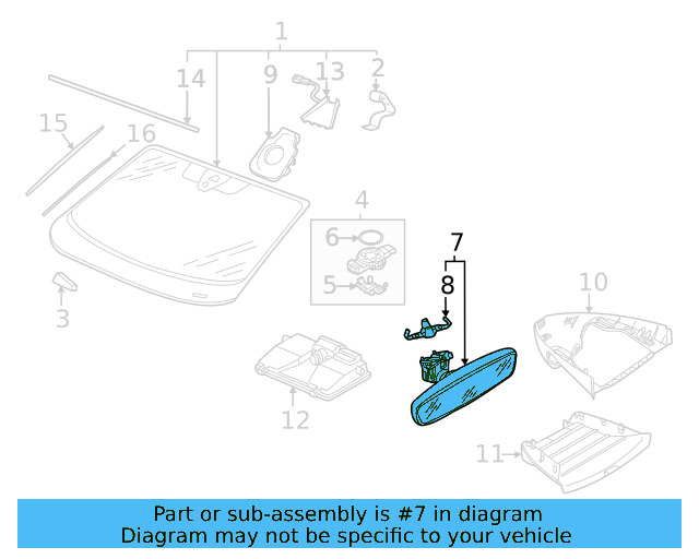 Mirror Inside 3G0-857-511-AN-9B9