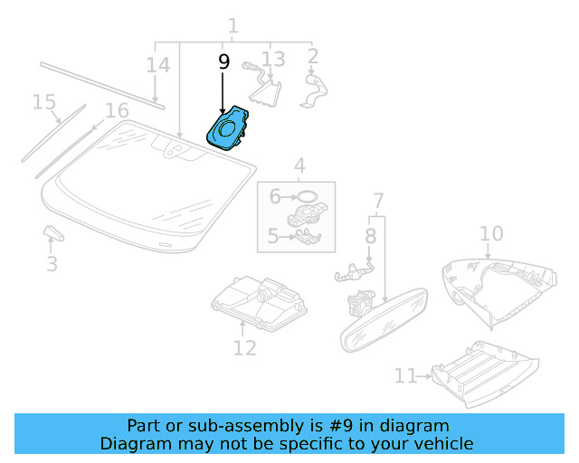 Mirror Inside Retainer Plate 4M0-845-543 - View 26