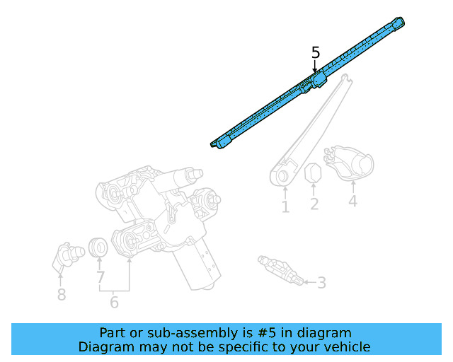 Wiper Blade 11A-955-427-A-9B9 - View 2