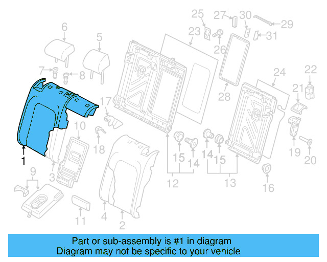 Seat Back Cover 5GM-885-806-AJ-BBN - View 3