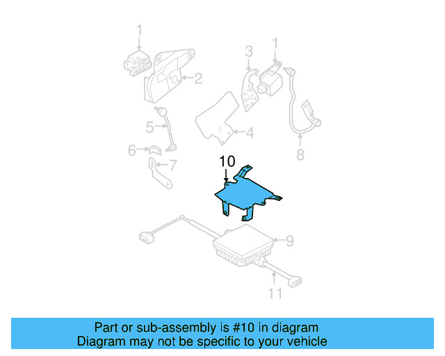 Control Module Bracket 1C0-941-613-B - View 3