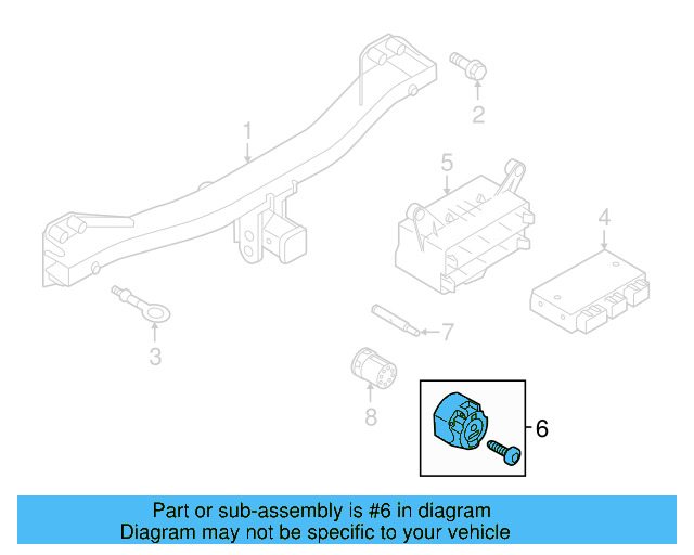 Trailer Tow Harness Connector 7P6-945-505 - View 10