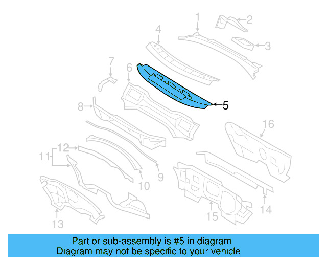 Cross Sill 1K0-803-163 - View 23