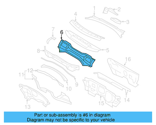 Cowl Panel 1K0-805-422-C - View 13