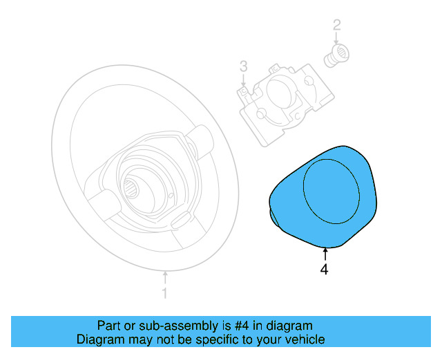 Driver Air Bag 1C0-880-201-Q-4EC - View 5