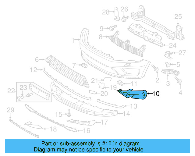 Outer Grille 7P6-853-666-B-9B9 - View 4