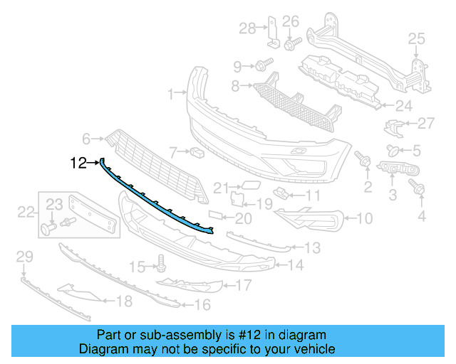 Center Molding 7P6-853-245-2ZZ - View 4