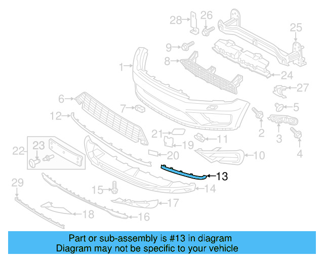 Outer Molding 7P6-853-253-2ZZ - View 4