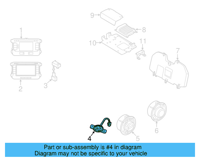 Inst Panel Speaker 561-035-411-L - View 11
