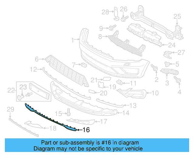 Lower Trim 7P6-807-110-B-9B9