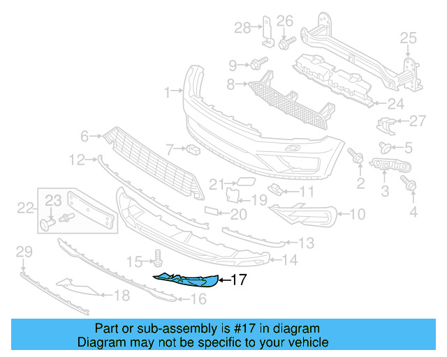 Fog Lamp Bezel (Unpainted) 7p6807490hgru - View 5