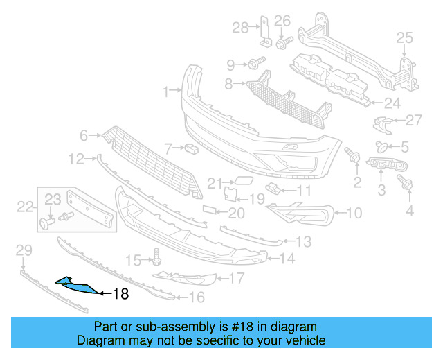 Trim Molding 7P6-807-820-9B9 - View 3