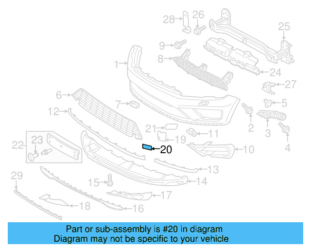 Tow Eye Cap Cover (Unpainted) 7p6807156gru