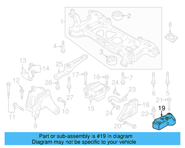 Trans Mount Bracket 1K0-199-117-AB - View 2