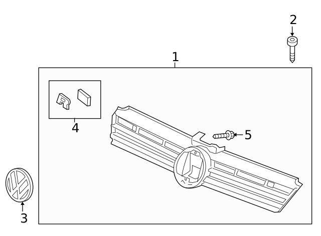 Grille 5G0-853-651-CS-ZLL