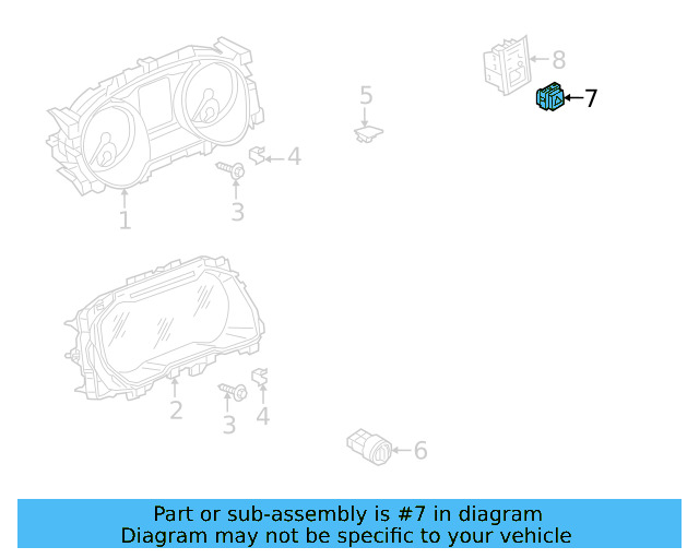 Hazard Switch 5NA-953-509-DYM - View 4