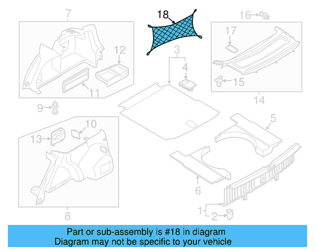 Luggage Net 3C5-065-110 - View 11