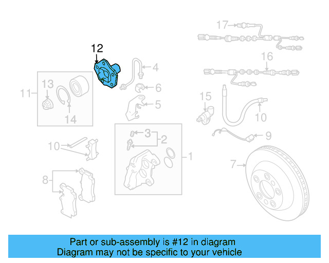 Brake Hydraulic Line Bracket 4D0-611-715-B - View 30