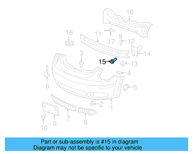 Hinge Bolt N-909-995-03 - View 14