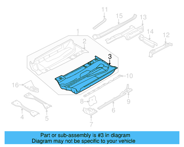 Floor Pan 1K0-803-205 - View 20