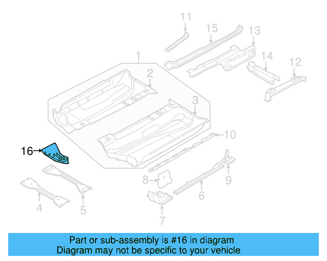 Center Reinforced 1K0-803-489-A - View 7