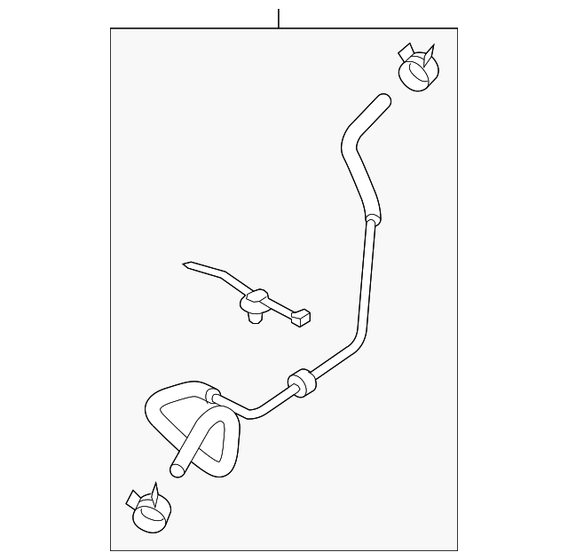Power Steering Return Hose 7P0-422-881-B - View 2