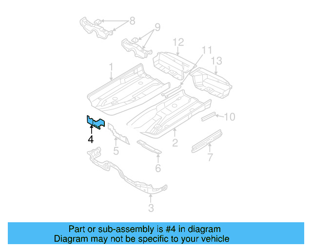 Filler Plate 8D0-805-502-A - View 4