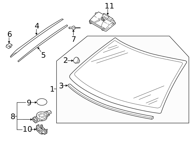 Mirror Support 17A-868-033-A