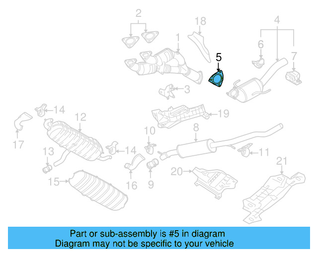 Exhaust Pipe To Manifold Gasket 7L0-253-115-A - View 13