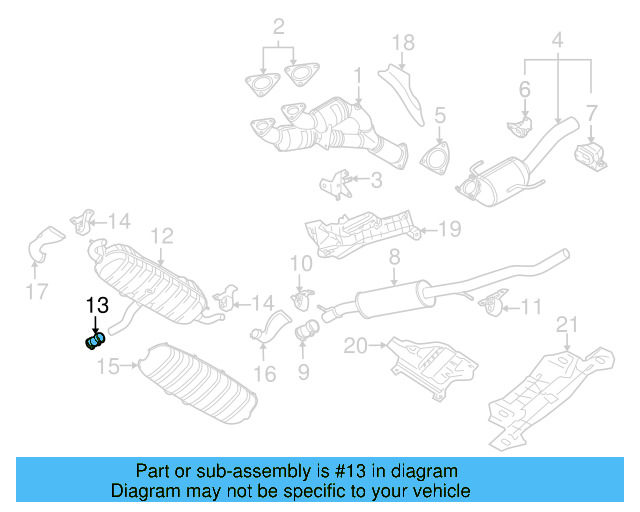 Muffler & Pipe Clamp 1K0-253-141-J - View 11