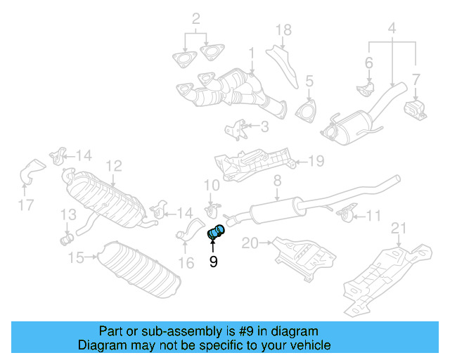 Muffler & Pipe Clamp 1K0-253-141-J - View 12