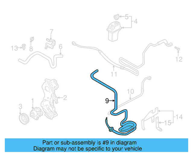 Return Hose 1C0-422-891-D - View 6